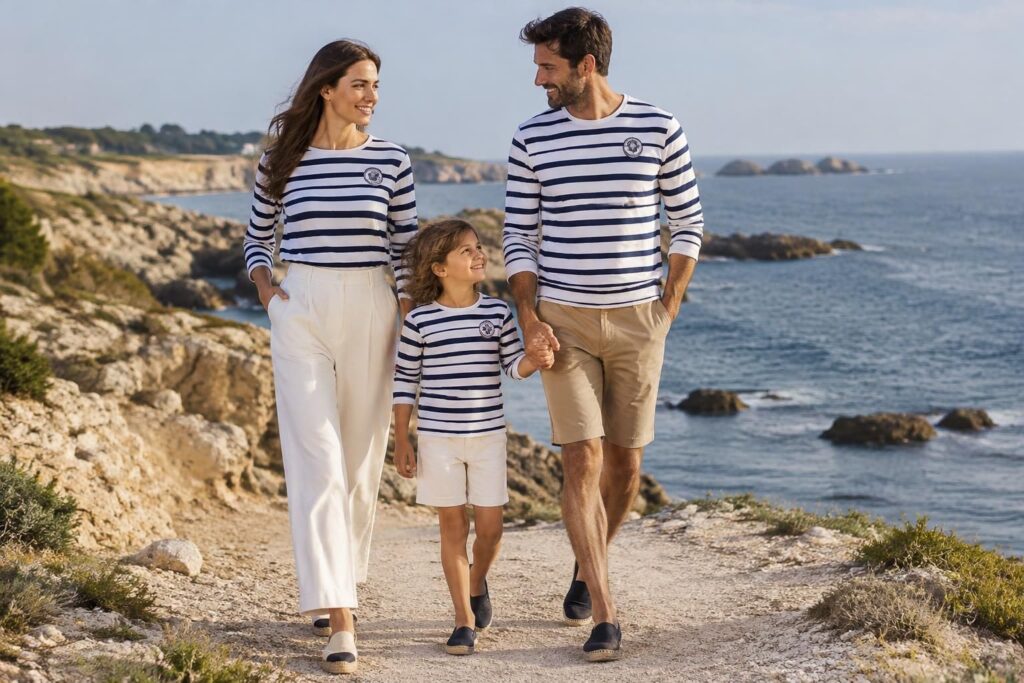 Marinière hublot pour femme, homme et enfant : styles et conseils