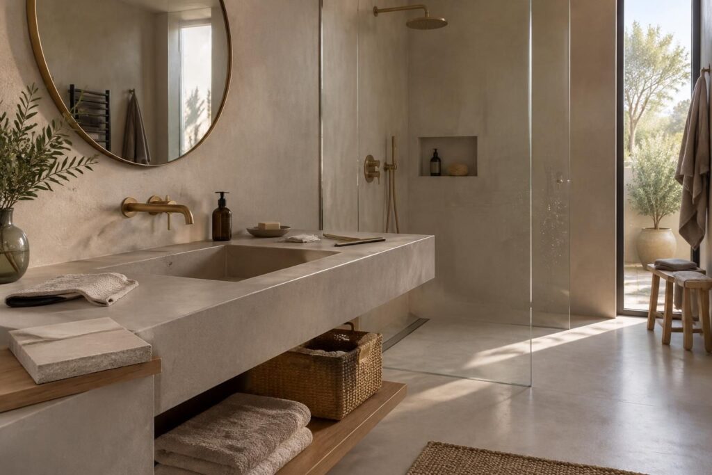 Salle de bain en résine, avantages, limites et entretien